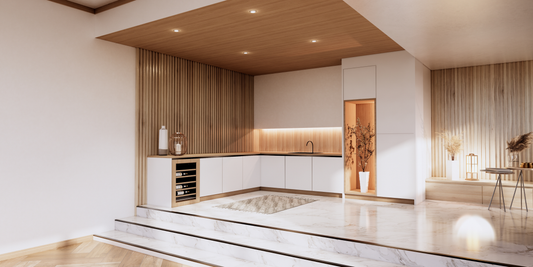 Travertine for Houston Commercial Interiors: Reception Desks, Feature Walls and Statement Surfaces